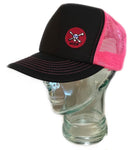 Black & Pink Red Logo Hat